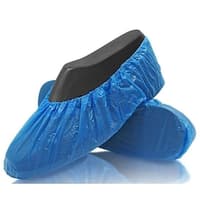 Surchaussures jetables Lot de 100, PE Bleu (50 Paires).