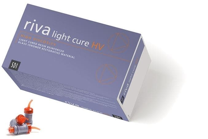 Verre ionomère - Riva Ligh Cure HV - Teinte A2 - Boite de 50 capsules
