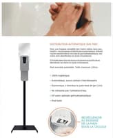 Borne de gel hydroalcoolique sans contact