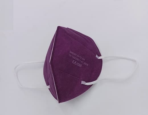 Masque FFP2 CE (EN149:2001 + A12009 ) - Violet - Boite de 10 pièces