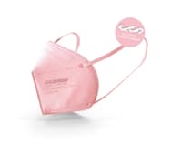 Masque FFP2 CE (EN149:2001 + A12009 ) - Rose - DMM Europe - Attache tête inclus - Boite de 20 pièces