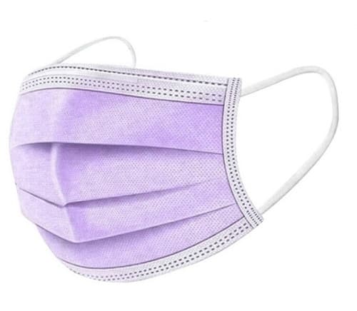 Masque chirurgical Type IIR (BFE>98%) EN14683:2019 - Couleur Violet