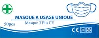 Boîte de 50 masques chirurgicaux type IIR BFE > 98%