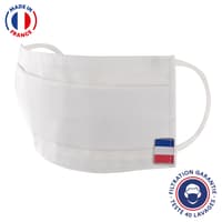 UNS1 40 lavages - Masque fabriqué en France - Blanc