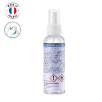 Sprays Hydroalcoolique 100ml recommandée par l'OMS. Pour petit matériel, mains, désinfecte 99% des bactéries(70p/Cartons)