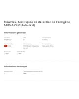 Autotest Nasal COVID-19 - Flowflex - Boite de 5 tests 