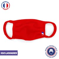 UNS1 100 lavages - Masque rouge fabriqué en France
