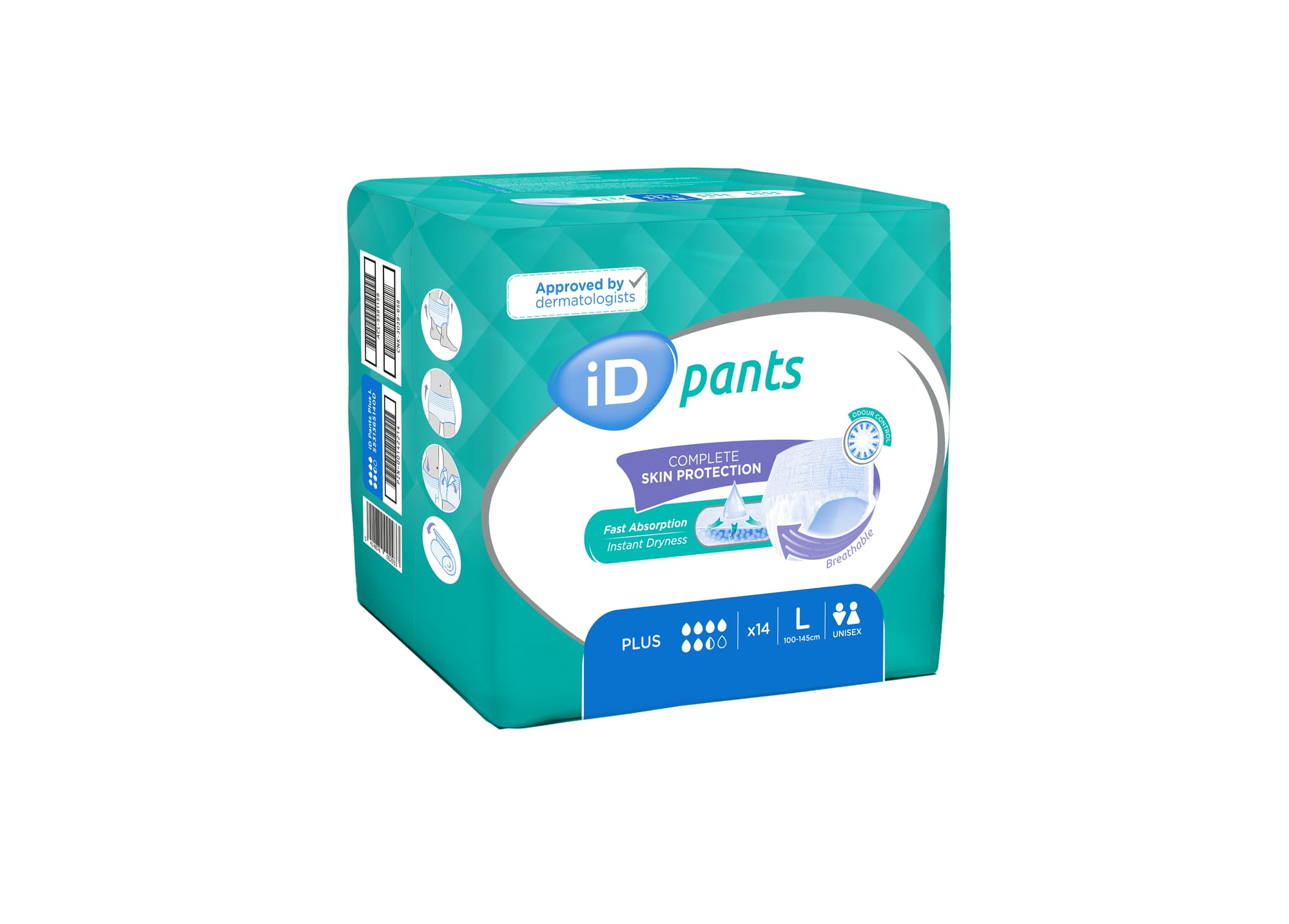 iD Pants Plus - Taille L - 6,5 gouttes - Slips absorbants 