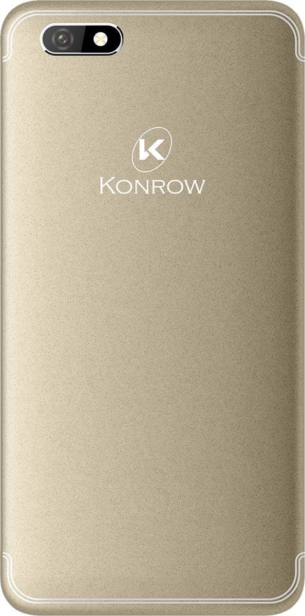 Konrow Easy Feel - Android 7.0 - 4G - Ecran 5'' - Double Sim - 16Go, 1Go RAM - Or