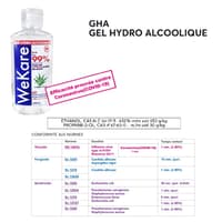 Gel hydroalcoolique 100ml à l'Aloé Vera-EN14476-antibactérien pour les mains-désinfecte 99% des bactéries(carton de 10 flacons)