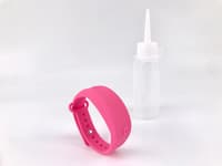 BRACELET DE DÉSINFECTION ROSE+ BOUTEILLE DE RECHARGE - ENFANT